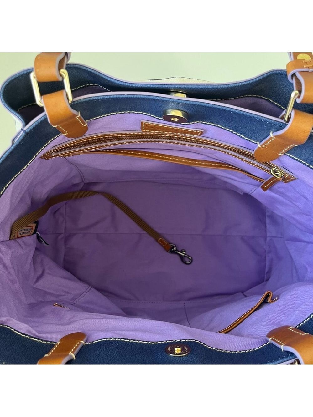 Disney x Dooney & Bourke Epcot Figment Food and Wine Festival large shopper tote - Picture 7 of 13